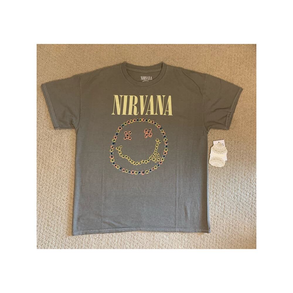 NWT Altar'd State Nirvana Smiley Baby Tee